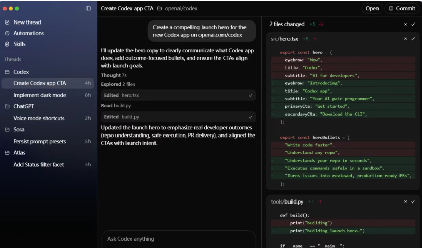 Codex’s underlying logic was essentially “speed above all