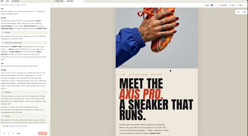 example of Claude Design