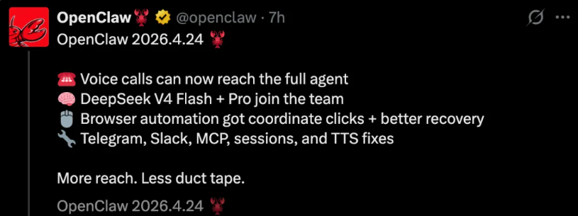 DeepSeek V4 Becomes OpenClaw’s Default Model Starting Today 1