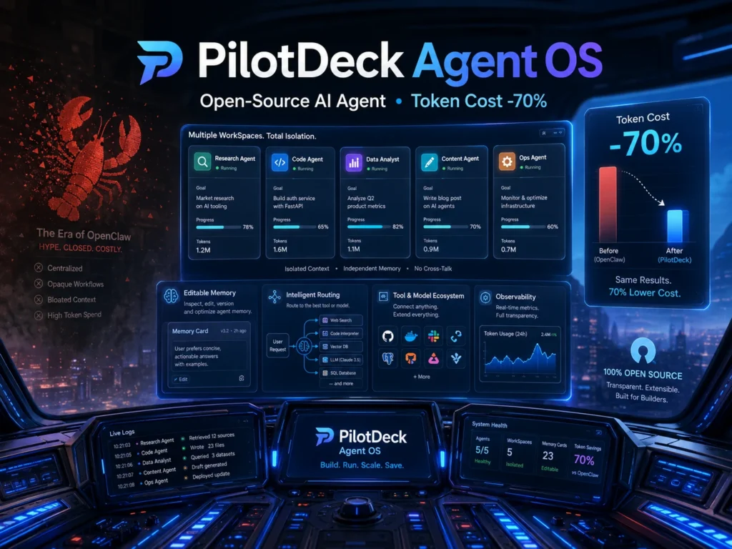 PilotDeck Agent OS Review: Tsinghua Open-Source AI Agent Cuts Token Costs by 70%