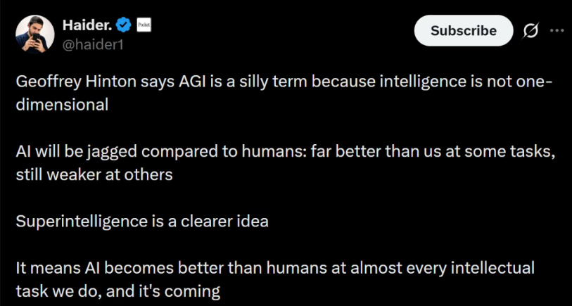 From Award Ceremony to Hinton’s AGI Reckoning